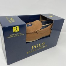 Polo Ralph Lauren Men's SIZE 9 Declan Bear Venetian Slippers In Snuff