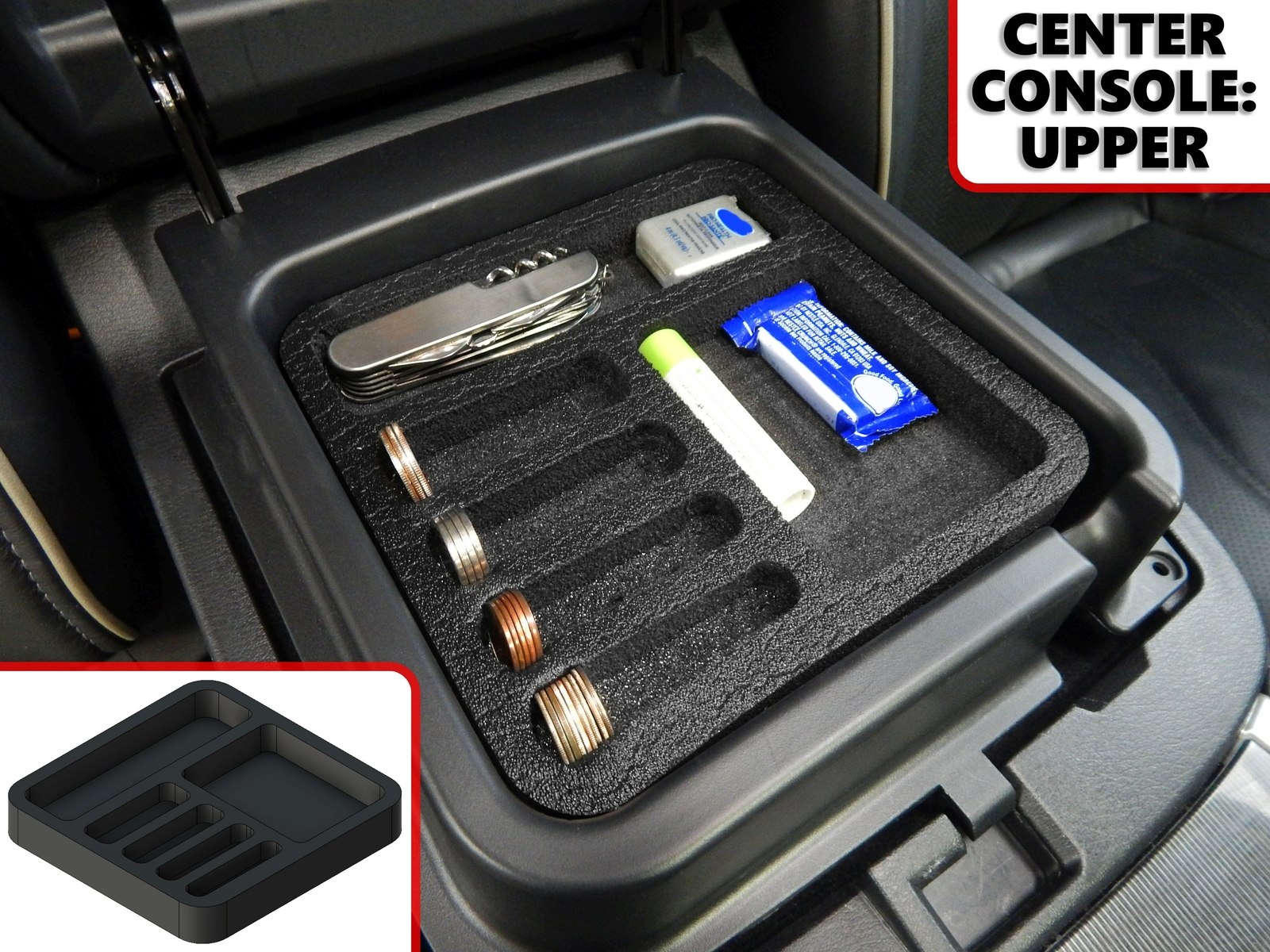 Fits Infiniti QX60 20172019 Vehicle Organizer Insert Center Console