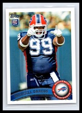 2011 Topps #256 Marcell Dareus Base Rookie Card RC Buffalo Bills. rookie card picture