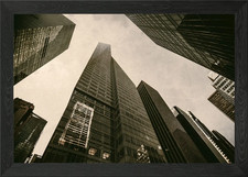 Roof Tops Framed Wall Art Poster Canvas Print Picture