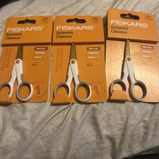 Micro-Tip Precision Scissors 5" Titanium Blades SoftGrip Handle US Lot of 3