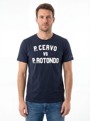 Saint Barth Men's Blue Short-sleeve T-shirt Size M