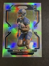 2021 Panini Prizm #425 Khalil Herbert Silver Rookie Card Chicago Bears. rookie card picture