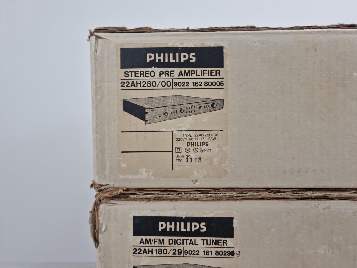 Philips (Black Tulip) 22AH380 Stereo Amp- 22AH180 Tuner-22AH280