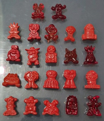 Gogo's Crazy Bones Buddies Serie - gemischtes Konvolut, 22x rot