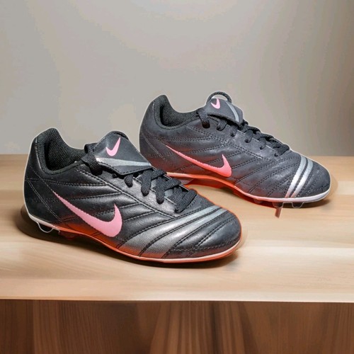 Botines de fútbol para niñas Nike jóvenes Premier FGR negro rosa gris natural talla 12,5 C - Imagen 2 de 8