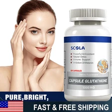 New Glutathione Capsules 1000MG Anti-Aging Skin Whitening Antioxidant Protection