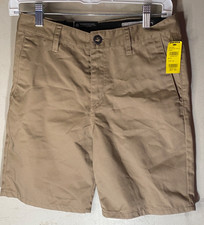 Boys Volcom Khaki Shorts size 7/xl