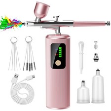 Airbrush Kit with Compressor - 48PSI High-Pressure, Non-Clogging Air Brush Se...