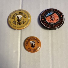 San Francisco Giants Regular Season MLB Fan Pin, Buttons for sale