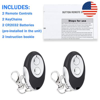 2pcs Garage Door Remotes for Chamberlain Liftmaster 891LM 893LM 950ESTD 953ESTD