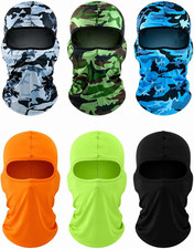 6 Pcs Ski Mask Cover Balaclava Full Face Mask Summer Face Cover UV Windproof Bal