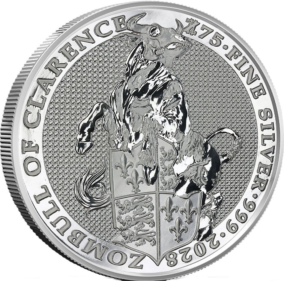 2025 (2028) Zombucks World Zombull BU 1 oz 0.999 Silver Round/Coin