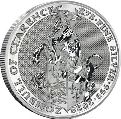 2025 (2028) Zombucks World Zombull BU 1 oz 0.999 Silver Round/Coin