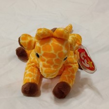 Ty Beanie Baby PVC Twigs Giraffe 1995 Retired Tag Errors
