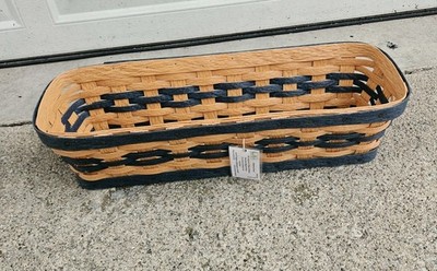 Krasco Planter Window Box Basket 24'' Length  Cedar & Blue