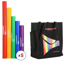Boomwhackers 25-piece Chromatic Classroom Bundle with Bag