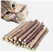 10 PCS Catnip Sticks Organic Cat Chew Toys Natural Plant Matatabi Silvervine Ch