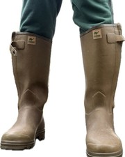 Le Chameau Chasseur UK10 Vintage Leather Liner Wellies Wellington Boots