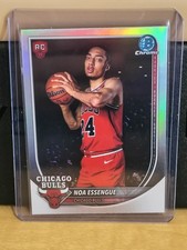 2025-26 Bowman Basketball Chrome Rookie Red RC Logo Noa Essengue #BRR-12 Bulls