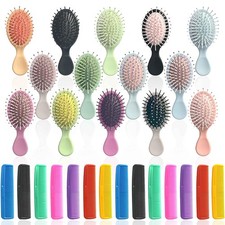 28 Pieces Mini Hair Brush, Detangling Hair Combs Set, Include 14 Travel Mini ...