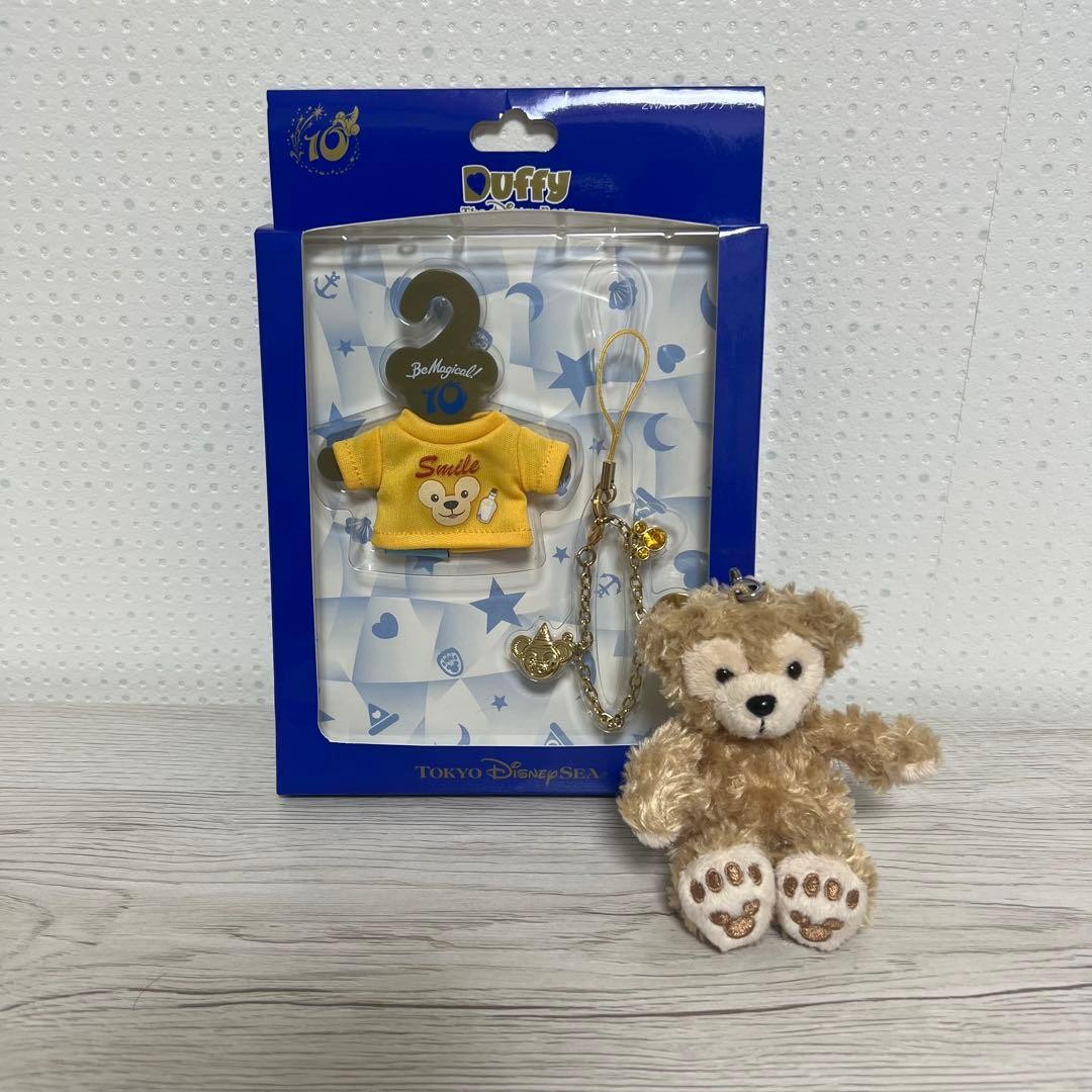 Tokyo DisneySea Duffy 10th Anniversary Plush Strap & Costume Set