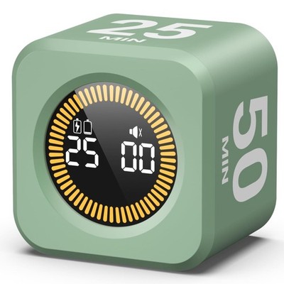 KADAMS Pomodoro Cube Timer Productivity Visual Timer - 5/10/25/50 Min Rotatin...