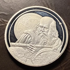 2021 Niue 5 Dollar Inspiration Galileo Galilei 1OZ of .999 Fine Silver #53