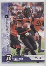2018 Upper Deck CFL Purple 4/15 Loucheiz Purifoy #42 i9i