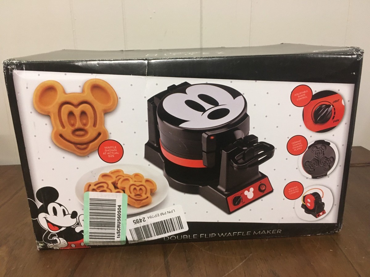 Buy Disney Mickey Mouse 90th Anniversary Double Flip Waffle Maker
