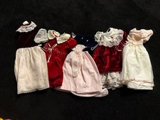 Vintage Bundle 5 Girl Dresses 80s 12-24 Months
