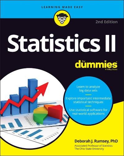 Statistics II For Dummies by Deborah J. Rumsey 9781119827399 NEW - Image 2