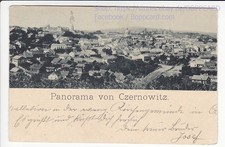UKRAINE , BUKOWINA , PANORAMA VON CZERNOWITZ , 1902  Q