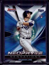 2019 Bowman's Best Brandon Lowe RC (Neophyte Sensations) #NS-4 Tampa Bay Rays