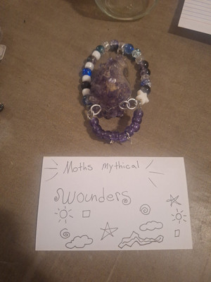 hand made Amythist bead rim