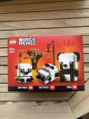 Original LEGO Brick Headz Pandas fürs chinesische Neujahrsfest (40466) NEU & OVP