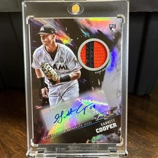 2018 Topps Fire Autograph Patch Card #FAP-GC Garrett Cooper 12/25. RPA