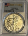 2020 American Silver Eagle PCGS MS70 First Strike
