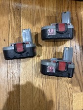 Lot Of 3 Broken Bosch 18v Genuine BAT026 OEM Ni-Cd Power Pack Battery 2.4 Ah