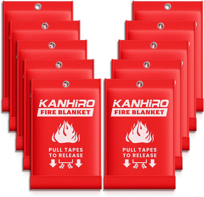 Emergency Fire Blanket for Home Kitchen -  Fiberglass Fire Suppression Blanket G
