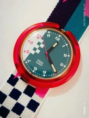 SWATCH POP 1990 FORMULA ONE PWK130 TOP MIT ARMBAND NEU