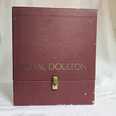 Royal Doulton Toby Jug Box Maroon 11x9x9