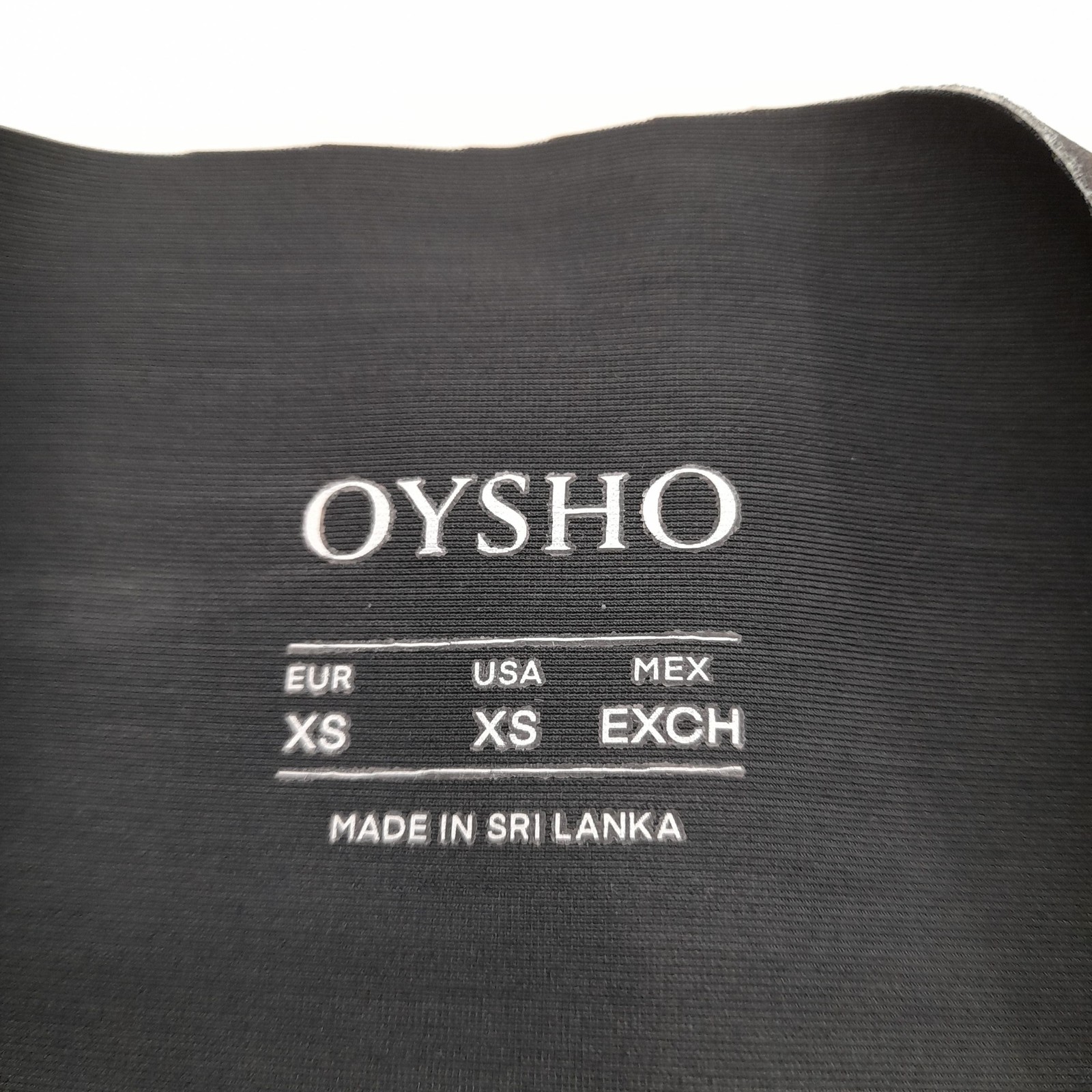 ALTRA Oysho Leggings Donna XS Nero Altro con Elastan Lunghezza Completa