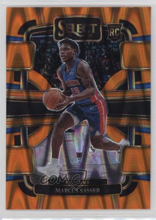 2023-24 Panini Select Concourse Orange Tectonic Prizm Marcus Sasser #70 0z2o