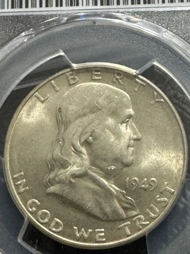 1949-s Franklin Half Dollar, Key Date, PCGS AU58, Free shipping