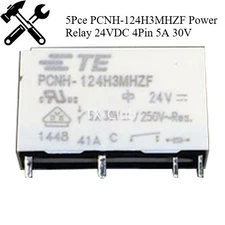 5 Pce PCNH-124H3MHZF Power Relay 24VDC 4Pin 5A 30V