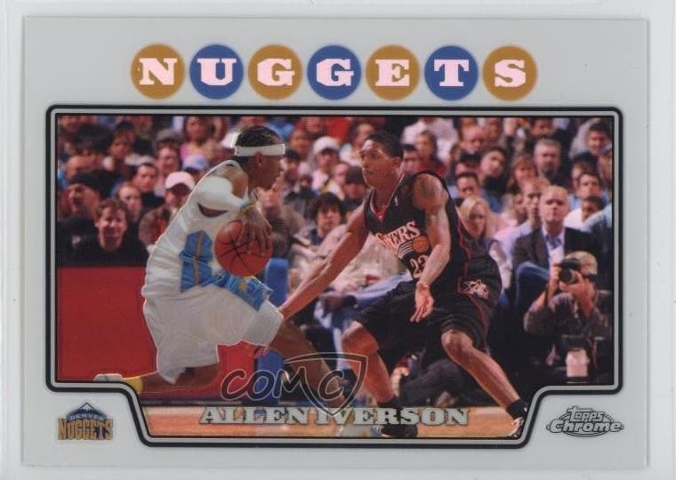2008-09 Topps Chrome Refractor Allen Iverson #3 HOF 06or
