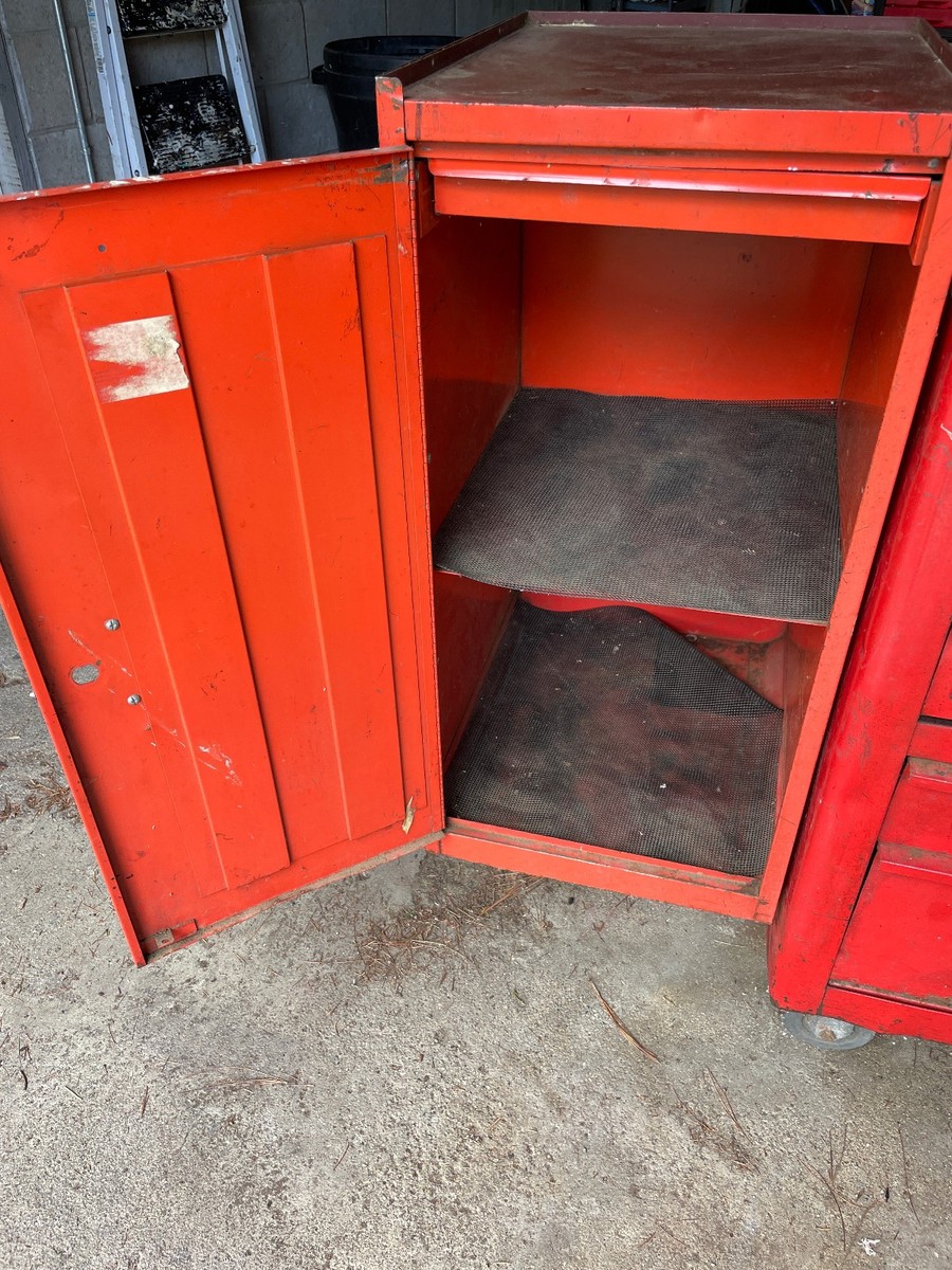 1982 Snap-on KRA-380 Roll Cabinet with Side Locker — All Original