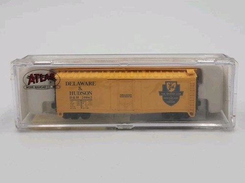 Neu im Karton Spur N Atlas # 33102 Delaware & Hudson 40' Plug Door Boxcar D&H 20062   | Zustand: New