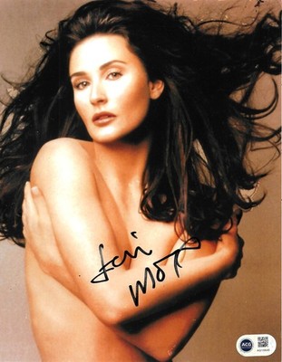 Demi Moore signierter Striptease 10x8 Foto ACG authentifiziert AG15645